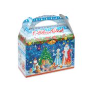 Коробка д/конфет 1000г КК-1576 Новогоднее чудо
