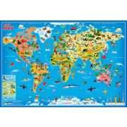 Карта Мир для детей. «Мой Мир» 101х69 ЛАМ. НАСТЕННАЯ