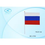 Флаг «Россия» 16*24 см  без герба без подставки МС-3785